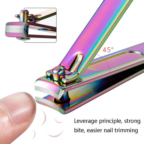 3 in 1 Black Color Titanium Nail Shear Set Exfoliating Manicure Tool, Black (Iron Box), Color Titanium (Iron Box)