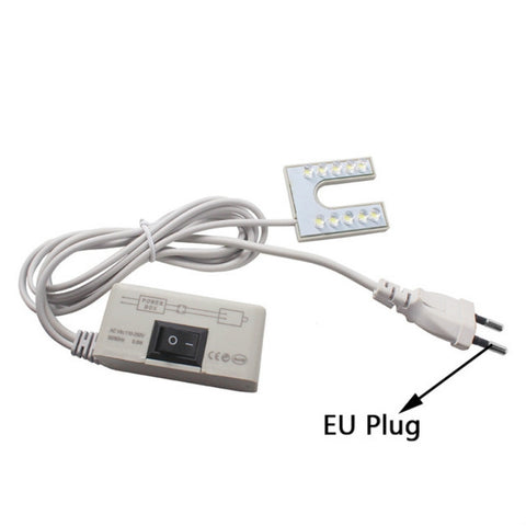 LED Sewing Machine Light U-shaped Bright Magnet Work Energy Saving Light, EU Plug, US Plug