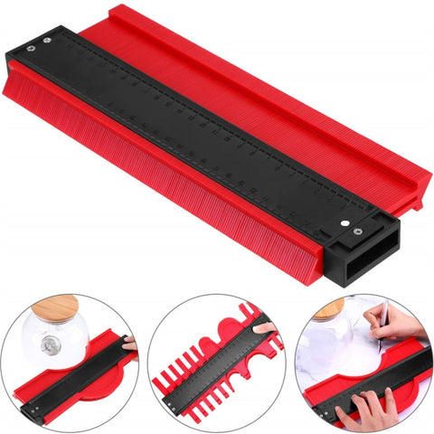 10 Inch Multifunctional Woodwork Irregular Contour Arc Gauge Tool
