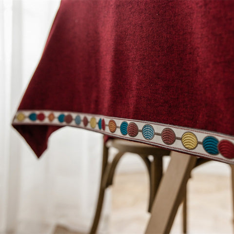 Solid Color Waterproof Tablecloth Linen Rectangular Tablecloth, 130x220cm, 130x240cm, 140x260cm, 130x300cm, 140x300cm