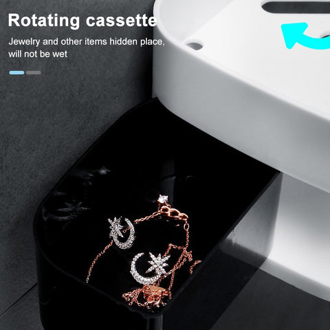 2 PCS Bathroom Accessories Shower Shelf Seamless Rotating Tripod Seamlessly Fixtures Storage Rack Kitchen Tripod