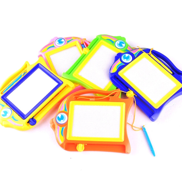 Children Early Education Writing Board Puzzle Black and White Plastic Magnetic Drawing Board Toys, Writing Board