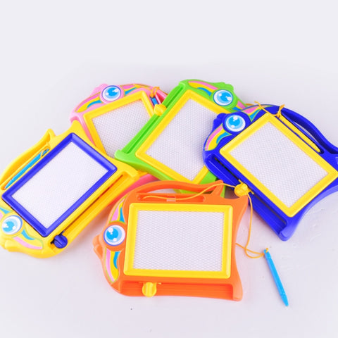Children Early Education Writing Board Puzzle Black and White Plastic Magnetic Drawing Board Toys, Writing Board