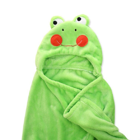 Baby Animal Shape Hooded Cape Bath Towel, 100×75cm