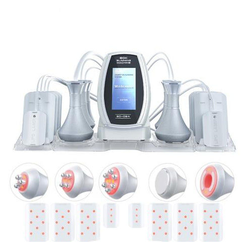 6 In 1  80K Ultrasonic Cavitation Vacuum Radio Frequency Lipo Laser Slimming Machine, US Plug, EU Plug, UK Plug, AU plug
