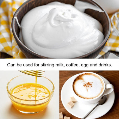 Electric Milk Coffee Whisk Household Mini Semi-Automatic Cream Blender