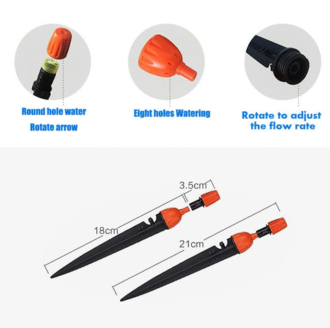 Gardening Adjustable Equipment Micro-Spray Drip Irrigation Atomizing Sprinkler Automatic Watering Device, Automatic Watering Device