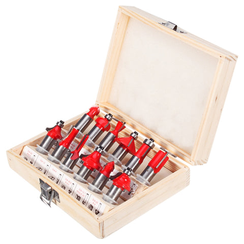 Woodworking Milling Cutter Set Trimming Machine Head Electric Wood Milling Engraving Machine Cutter, Red 1/4 Handle 12PCS, Blue 1/4 Handle 12PCS, Red 1/2 Handle 12PCS, Blue 1/2 Handle 12PCS, Red 1/4 Handle 15PCS, Red 1/2 Handle 15PCS                   ...