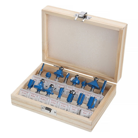 Woodworking Milling Cutter Set Trimming Machine Head Electric Wood Milling Engraving Machine Cutter, Red 1/4 Handle 12PCS, Blue 1/4 Handle 12PCS, Red 1/2 Handle 12PCS, Blue 1/2 Handle 12PCS, Red 1/4 Handle 15PCS, Red 1/2 Handle 15PCS                   ...