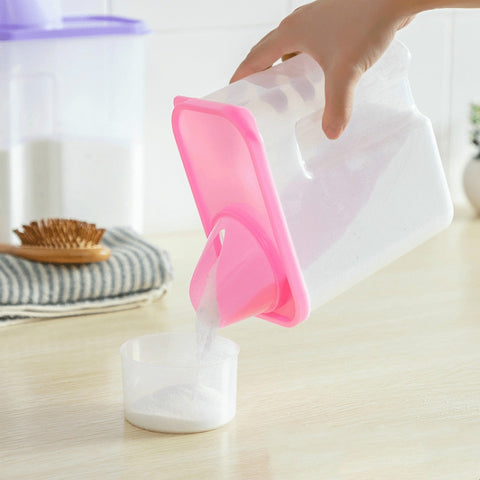 Household Plastic Transparent Washing Powder Storage Box Storage Container, 2L, 3L