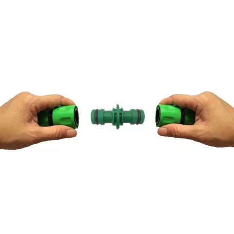 2 PCS 4 Point Two-way Pacifier Repair Extension Hose Quick Connector Plastic Garden Tool, 2pcs