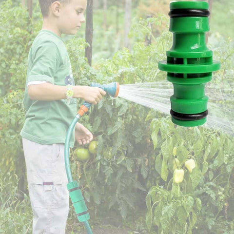 2 PCS 4 Point Two-way Pacifier Repair Extension Hose Quick Connector Plastic Garden Tool, 2pcs