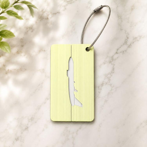 Brush Aluminum Luggage Tag Luggage Boarding Pass Check Tag