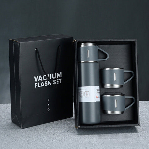 500ml 304 Stainless Steel Thermos Cup Portable Business Tea Cup,Spec:, Basic, Gift Box Set
