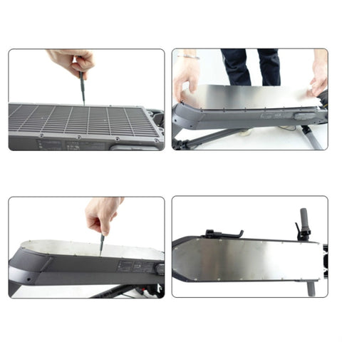 Sainless Steel Bottom Cover Waterproof Scooter Chassis Protection Accessories, Random Color Delivery, For Xiaomi M365 Scooter, For Xiaomi Pro Scooter
