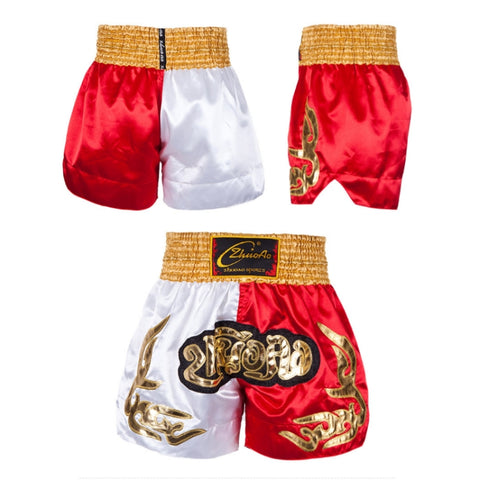 ZhuoAo Muay Thai/Boxing/Sanshou/Fighting Shorts for Men and Women, M, L