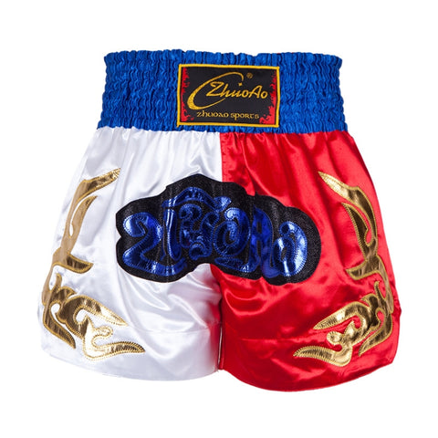 ZhuoAo Muay Thai/Boxing/Sanshou/Fighting Shorts for Men and Women, M, L