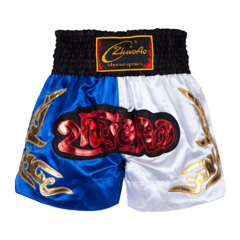 ZhuoAo Muay Thai/Boxing/Sanshou/Fighting Shorts for Men and Women, M, L
