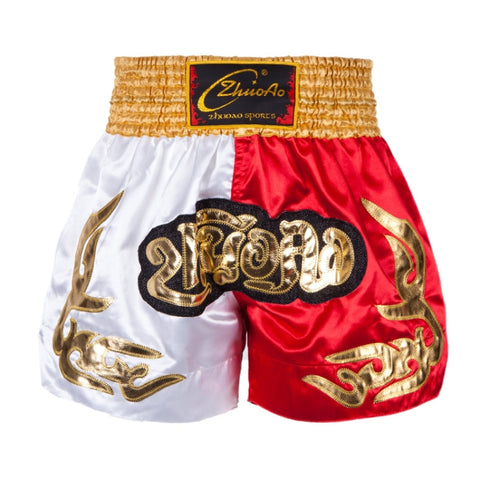 ZhuoAo Muay Thai/Boxing/Sanshou/Fighting Shorts for Men and Women, M, L