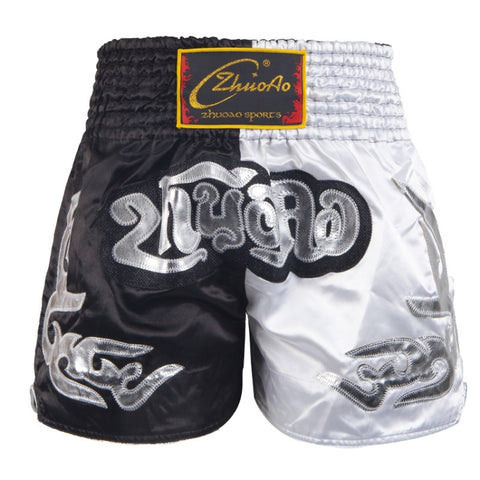 ZhuoAo Muay Thai/Boxing/Sanshou/Fighting Shorts for Men and Women, M, L