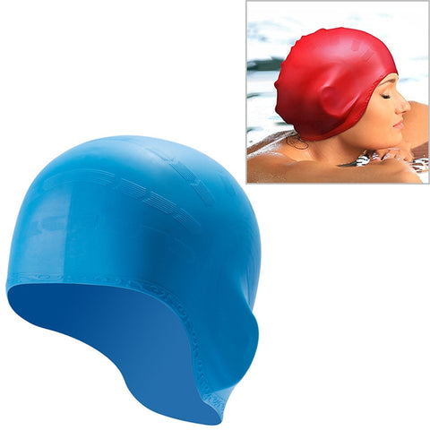 Silicone Ear Protection Waterproof Swimming Cap for Adults with Long Hair, Long Hair Swimming Cap(Black), Long Hair Swimming Cap(Blue), Long Hair Swimming Cap(Pink), Long Hair Swimming Cap(Silver), Long Hair Swimming Cap(Yellow)                        ...