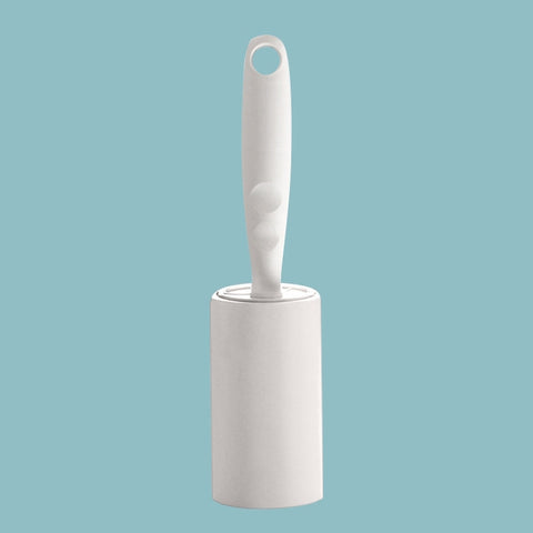 Long Handle Tearable Roller Sticky Paper Household Coat Sticky Hair Artifact, White, Gray, Apricot