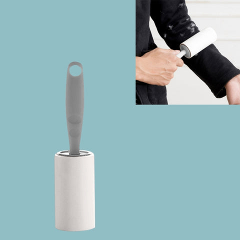 Long Handle Tearable Roller Sticky Paper Household Coat Sticky Hair Artifact, White, Gray, Apricot
