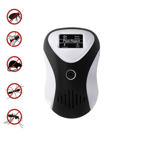 Ultrasonic Multifunctional Mouse Repeller Energy-Saving Silent Insect Repeller, Black White+EU Plug, Black White+UK Plug, Black White+US Plug, Blue Black+UK Plug, Blue White+UK Plug, Blue Black+US Plug, Blue White+US Plug, Blue Black+EU Plug           ...