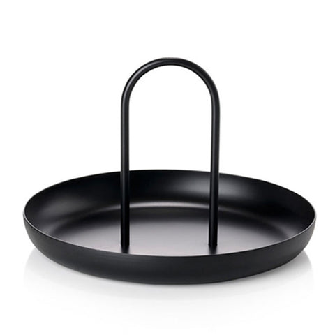 Round Handheld Portable Tray Porch Sundries Small Objects Desktop Storage Tray