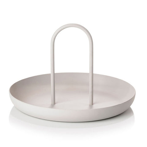 Round Handheld Portable Tray Porch Sundries Small Objects Desktop Storage Tray
