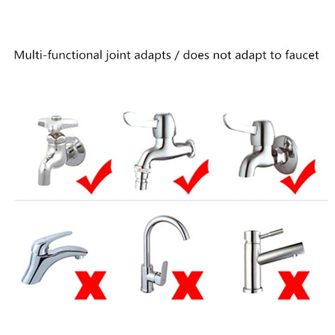 2 PCS Faucet Nipple Universal Joint Car Wash Water Gun Garden Clamp Joint, Faucet Nipple