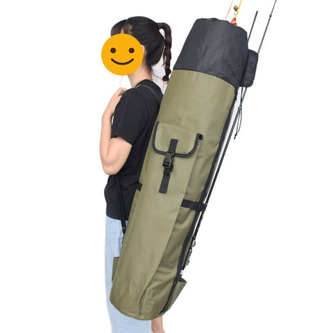 Multifunctional Fishing Rod Bag Fishing Tackle Bag Fishing Supplies，Size: 123x34cm, Multifunctional Fishing Tackle Bag, Fishing Rod Bag