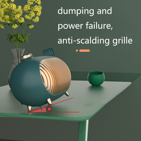 N301 Mini Heater Office Desk Silent Hot Air Heater Household Bedroom Heater, EU Plug, US Plug