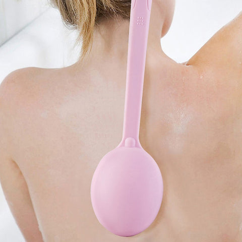 2 PCS Back Massage Bath Brush Nylon Brush Head Long Handle Bath Rubbing Brush