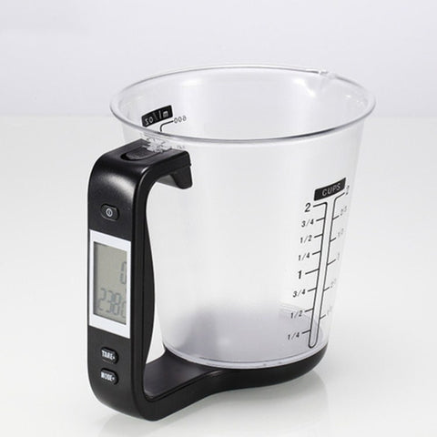 1000g / 1g Kitchen Electronic Scales Electronic Measuring Cup Baking DIY Measuring Tool, Red, Black