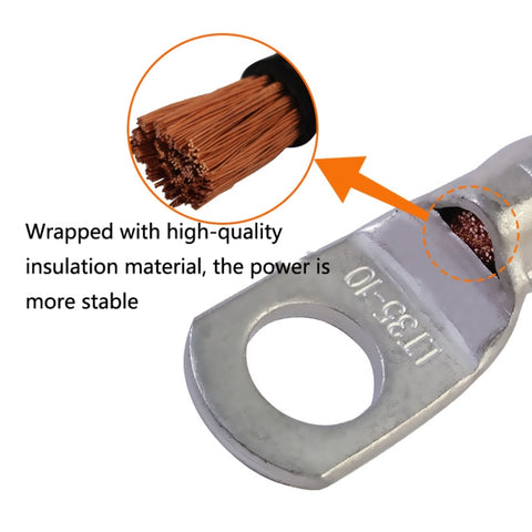 GSA-001 Car Ground Wire Battery Pile Head  Extension Cord Battery Connection Line, 20cm, 30cm, 40cm, 50cm, 60cm