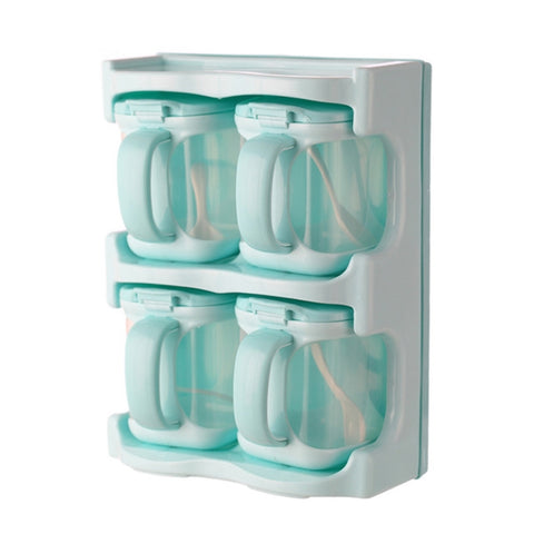 Plastic Seasoning Box Multi-purpose Combination Seasoning Rack Kitchen Supplies, One Grid, Two Grid, Three Grid, Four Grid