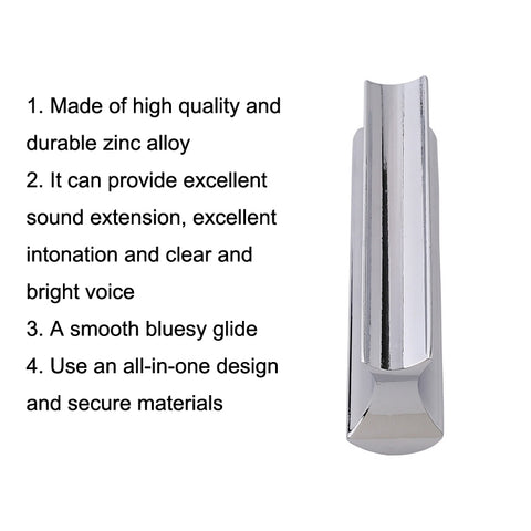 Metal Zinc Alloy Solid Guitar Slider Folk Slide Block, Metal 70mm(Silver), Metal 70mm(Gold)