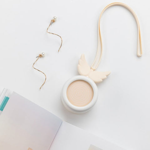 USB Charging Fan Brushless Hanging Neck Mini Sling Lazy Fan, Angel Pink, Angel Blue, Angel White