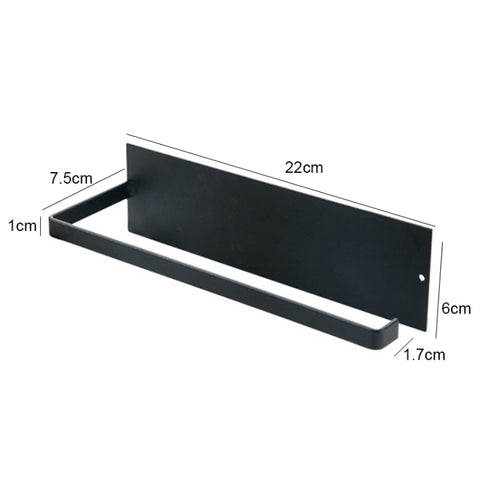 Punch-free Wall-mounted Bathroom Kitchen Roll Holder Towel Rack
