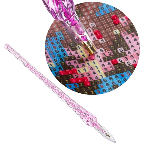 Diamond Painting Pen DIY Cross Stitch Embroidery Crafts Sewing Diamond Painting Tool, Diamond Painting Pen (Purple), Diamond Painting Pen (Pink), Diamond Painting Pen (Blue)