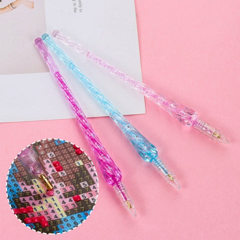 Diamond Painting Pen DIY Cross Stitch Embroidery Crafts Sewing Diamond Painting Tool, Diamond Painting Pen (Purple), Diamond Painting Pen (Pink), Diamond Painting Pen (Blue)