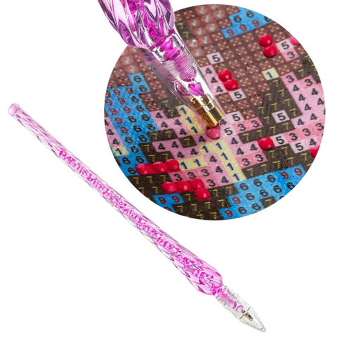 Diamond Painting Pen DIY Cross Stitch Embroidery Crafts Sewing Diamond Painting Tool, Diamond Painting Pen (Purple), Diamond Painting Pen (Pink), Diamond Painting Pen (Blue)