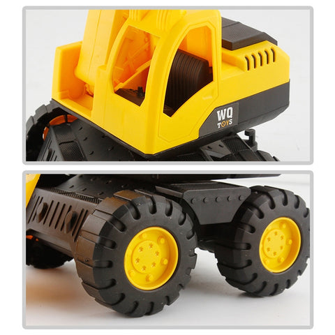 3 PSC / Set Children Simulation Drop-resistant Excavation Engineering Vehicle Toy Set, Random Style Delivery, M, L