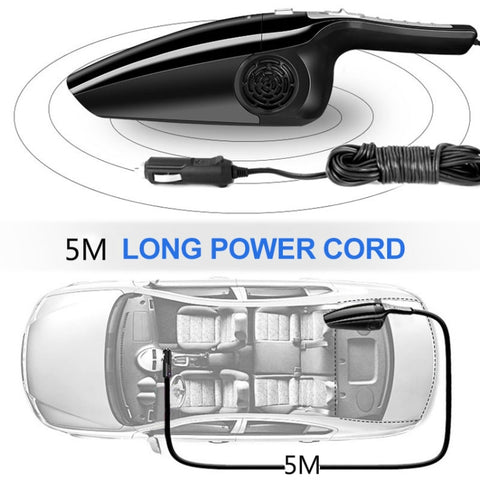 Car Vacuum Cleaner High Power 120W Home Car Dual-use Vacuum Cleaner Powerful Dry and Wet Wired Models Seventh Generation