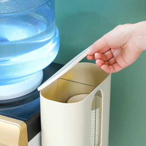 Household Punch-free Wall-mounted Disposable Paper Cup Taker Automatic Water Cup Holder Dispenser