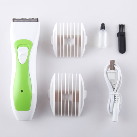 Hair Clipper Rechargeable Electric Clippers Haircut Tools For Children, Green and White, Blue and White