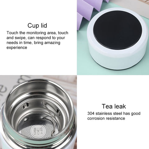 Smart Temperature Display 304 Stainless Steel Vacuum Flask Creative Business Cup For Male And Female Students, High-quality, Large-screen