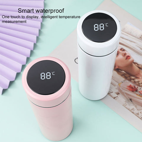 Smart Temperature Display 304 Stainless Steel Vacuum Flask Creative Business Cup For Male And Female Students, High-quality, Large-screen