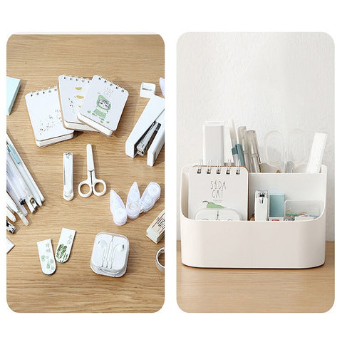 Simple Plastic Multi-storage Storage Box Table Debris Finishing Box Student Dormitory Compartment Storage Box, Debris Box
